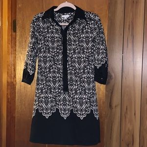 Black and white dress